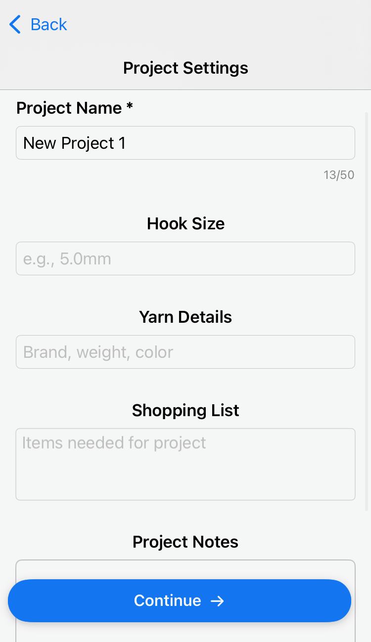 Project Settings